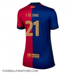 Barcelona Frenkie de Jong #21 Replik Heimtrikot Damen 2024-25 Kurzarm